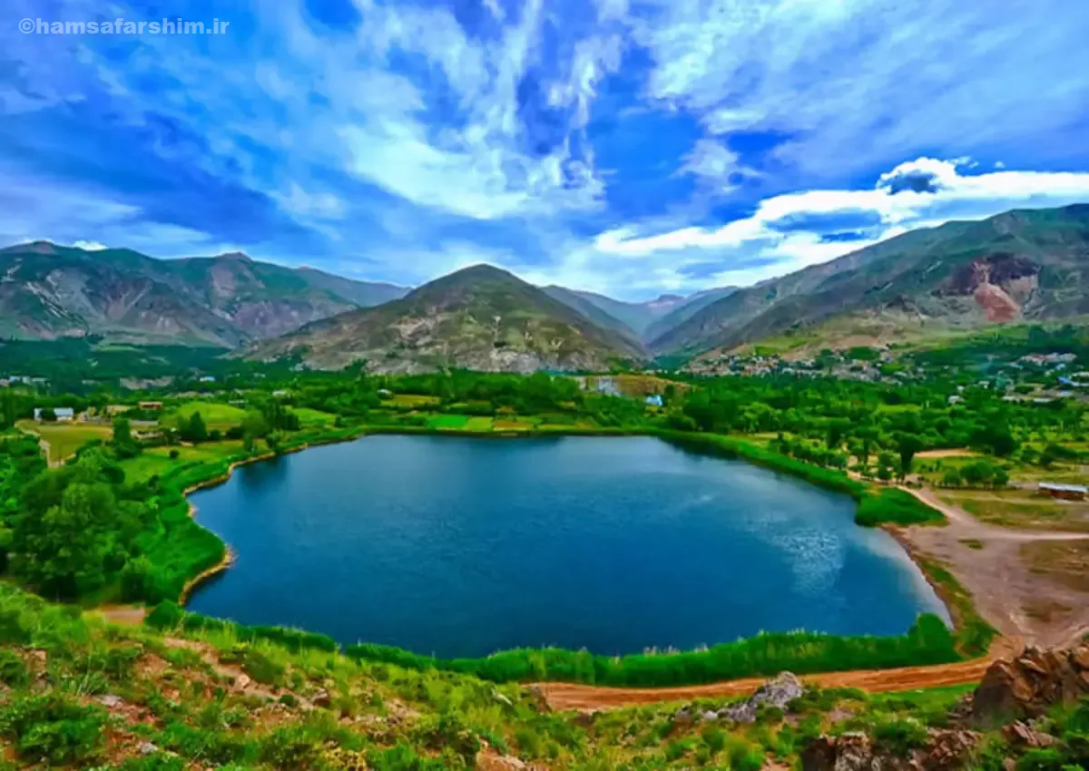 تصویری از دریاچه اوان قزوین